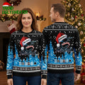 Personalized Miami Marlins Santa Hat Logo Ugly Christmas Sweater