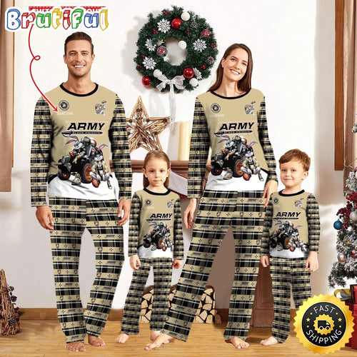 Personalized NCAA Army Black Knights Pajamas For Family