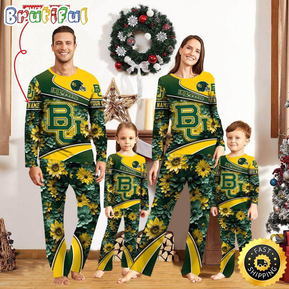 Personalized NCAA Baylor Bears Pajamas For Family Pajamas Sport Fans