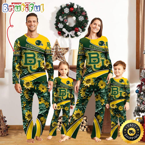 Personalized NCAA Baylor Bears Pajamas For Family Pajamas Sport Fans
