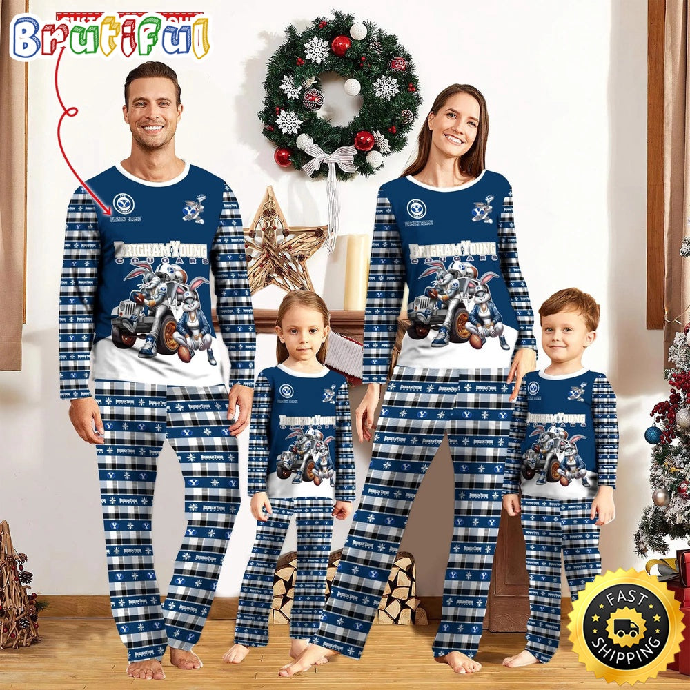 Personalized NCAA BYU Cougars Pajamas For Family