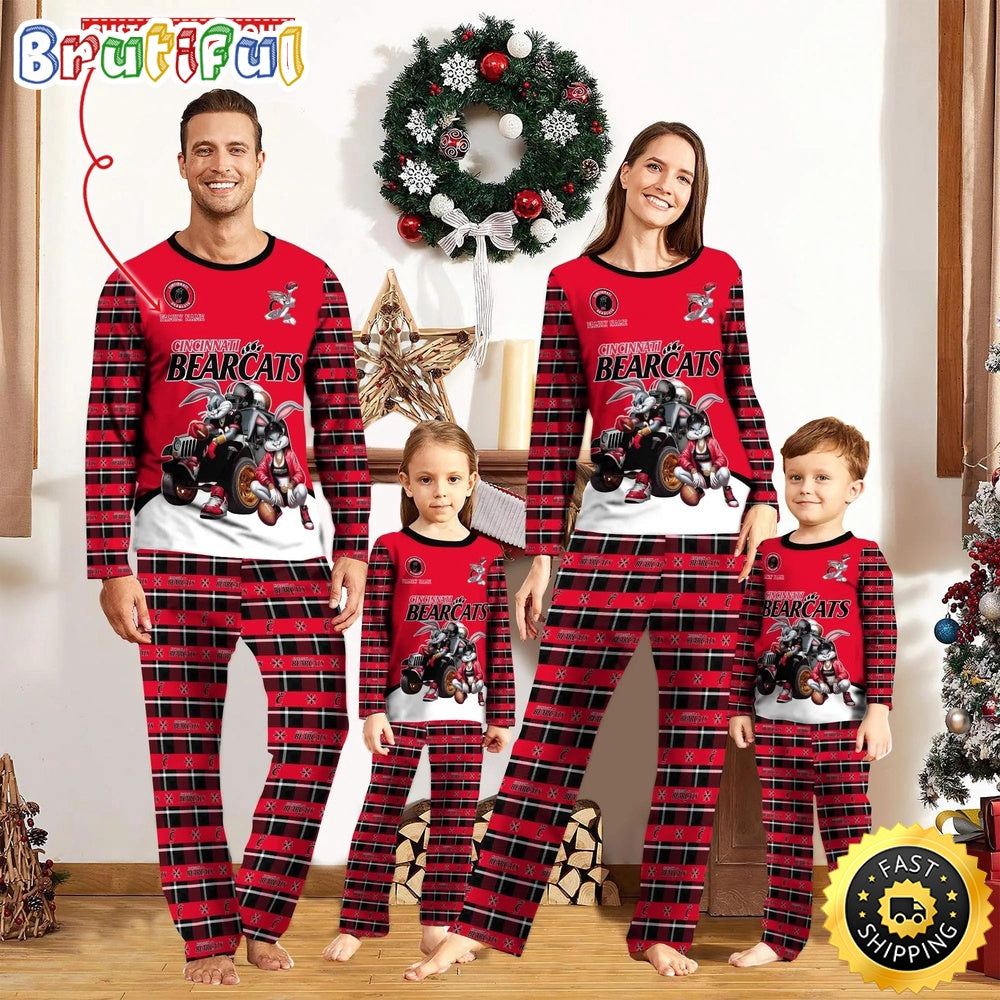 Personalized NCAA Cincinnati Bearcats Pajamas For Family