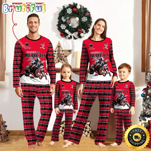 Personalized NCAA Cincinnati Bearcats Pajamas For Family