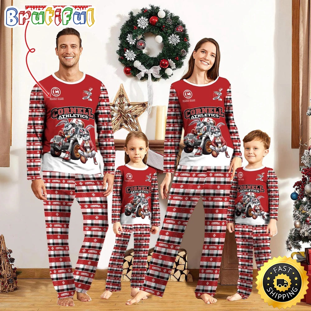 Personalized NCAA Cornell Big Red Pajamas For Family