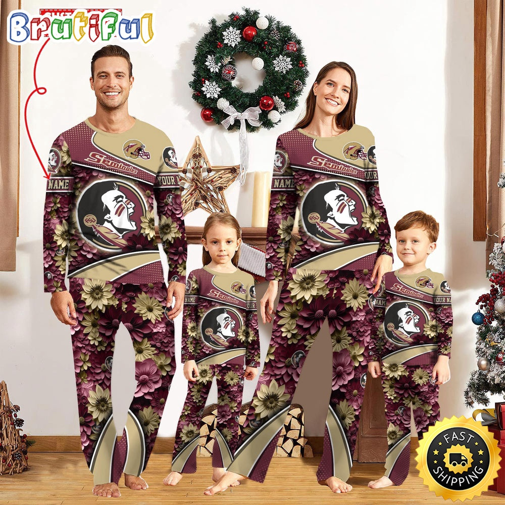 Personalized NCAA Florida State Seminoles Pajamas For Family Pajamas Sport Fans
