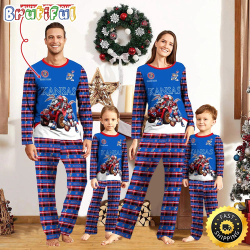 Personalized NCAA Kansas Jayhawks Pajamas For Family
