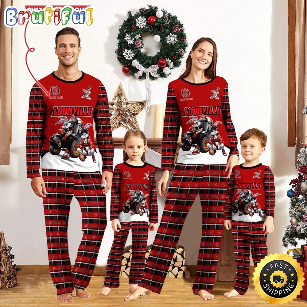 Personalized NCAA Louisville Cardinals Pajamas For Family