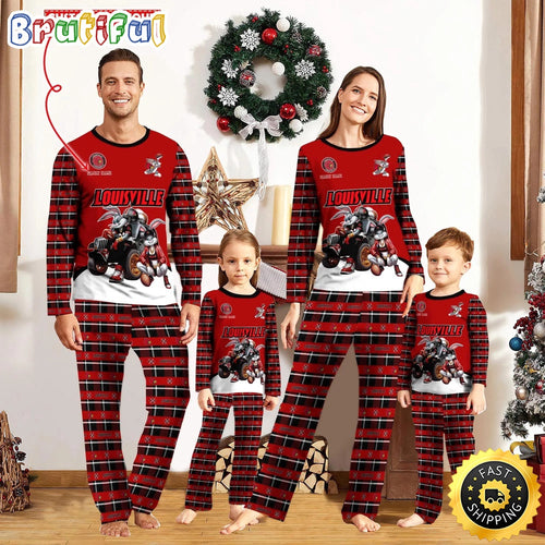 Personalized NCAA Louisville Cardinals Pajamas For Family