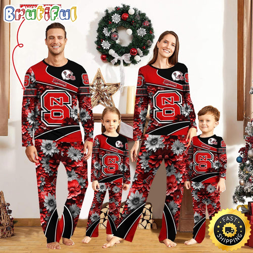 Personalized NCAA NC State Wolfpack Pajamas For Family Pajamas Sport Fans