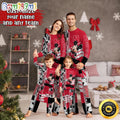 Personalized NCAA Nebraska Cornhuskers Pajamas Mickey Mouse For Family
