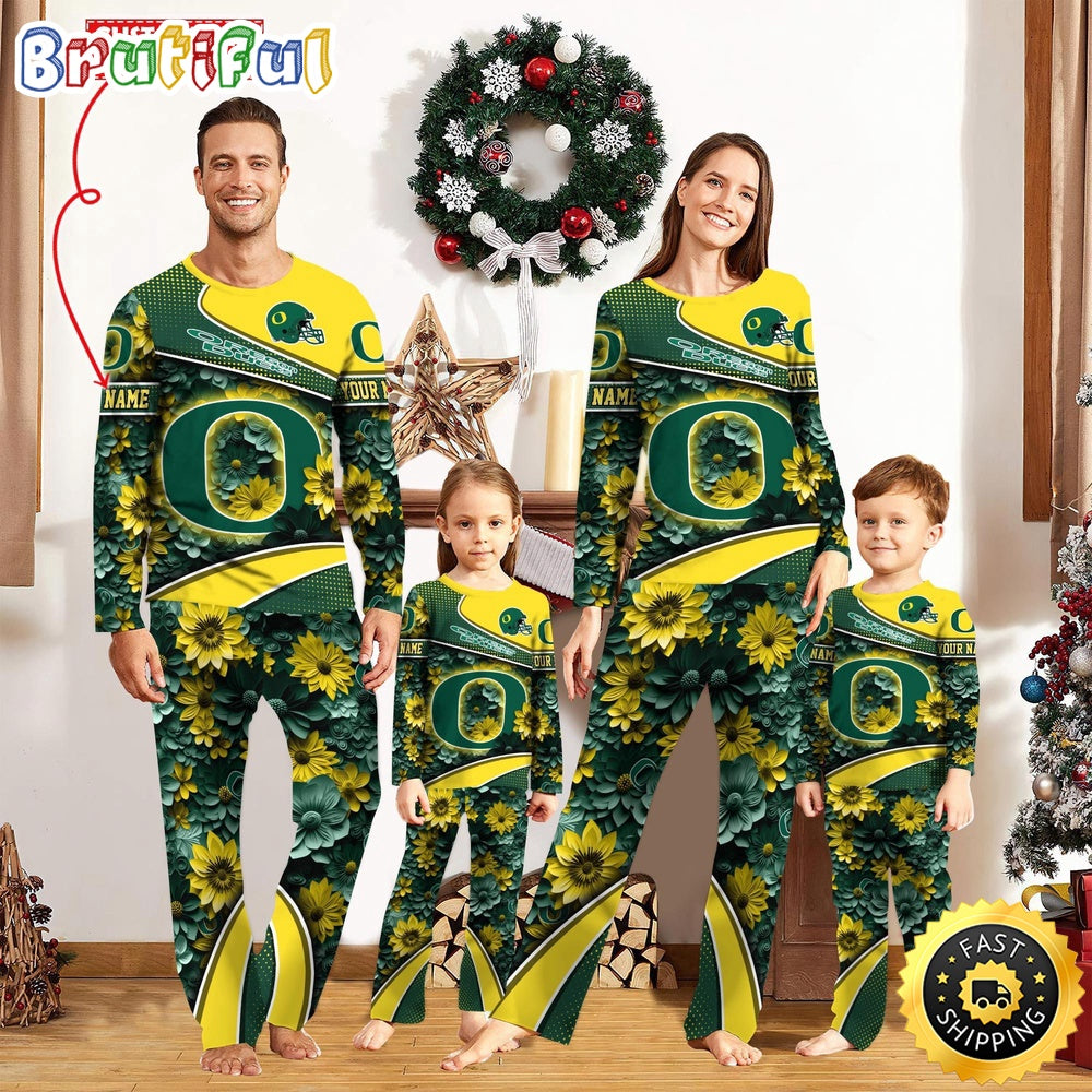 Personalized NCAA Oregon Ducks Pajamas For Family Pajamas Sport Fans