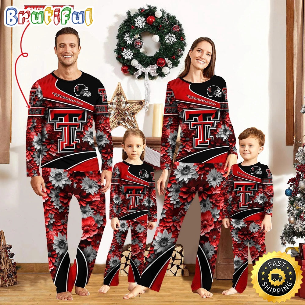Personalized NCAA Texas Tech Red Raiders Pajamas For Family Pajamas Sport Fans