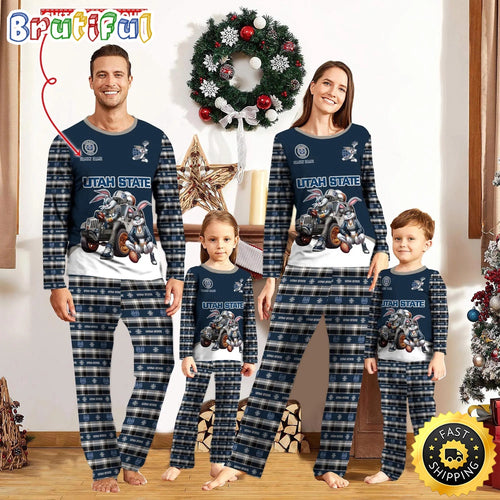 Personalized NCAA Utah State Aggies Pajamas For Family