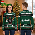 Personalized New York Jets Football Player Custom Name And Number Ugly Christmas Sweater