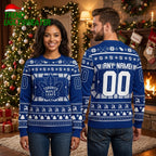 Personalized Toronto Maple Leafs Hockey Logo Custom Name And Number Ugly Christmas Sweater