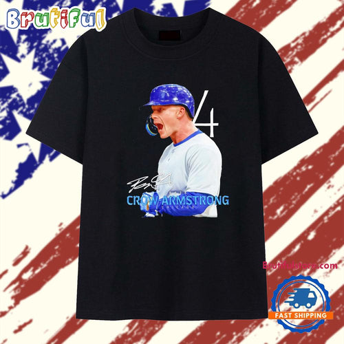 Pete Crow-Armstrong Chicago Cubs player #4 Signature T Shirt