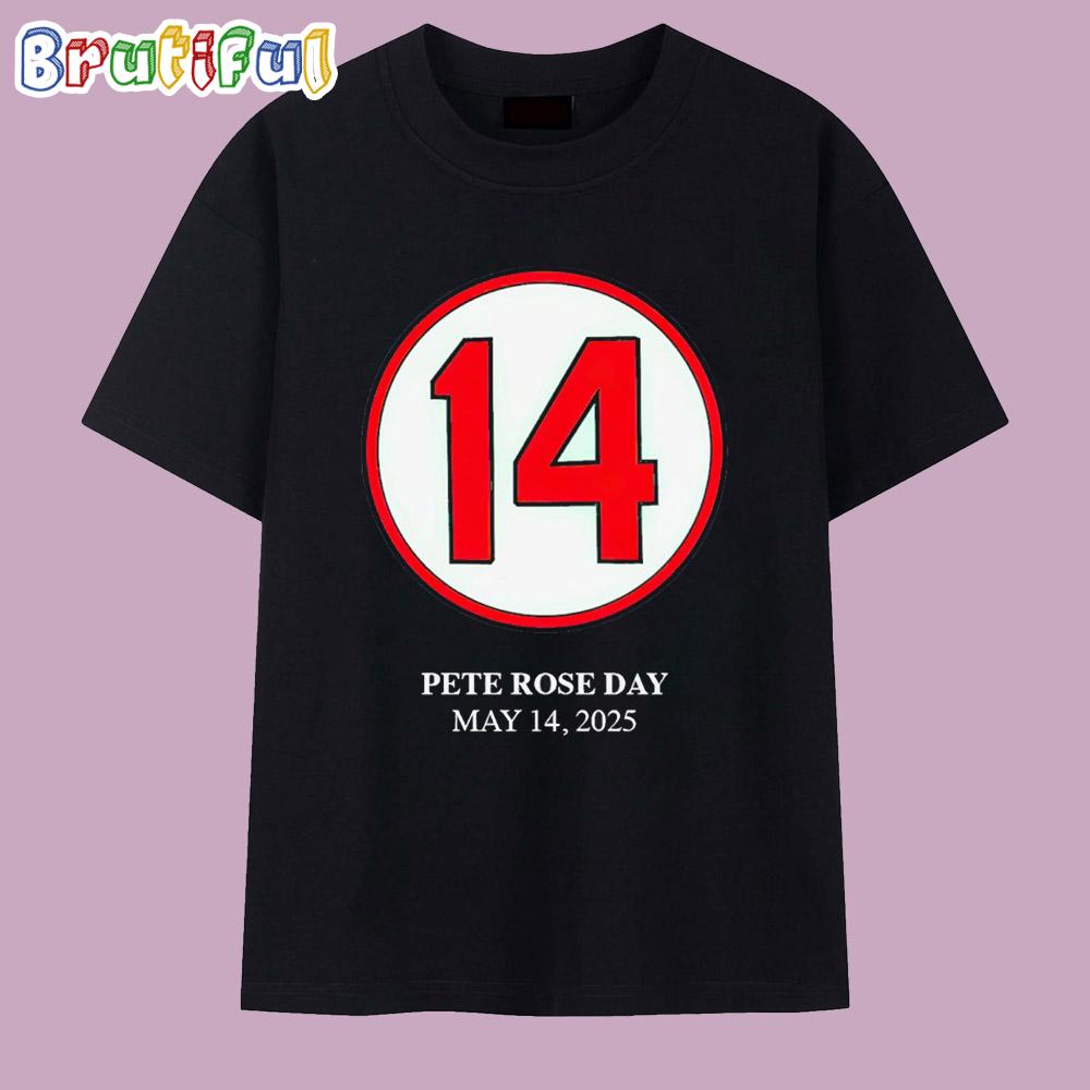 Pete Rose Day May 14 2025 Cincinnati Reds T Shirt