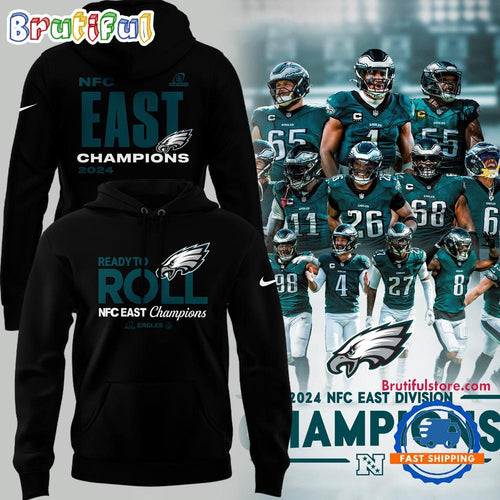 Philadelphia Eagles 2024 NFC East Division Champions Edition Hoodie