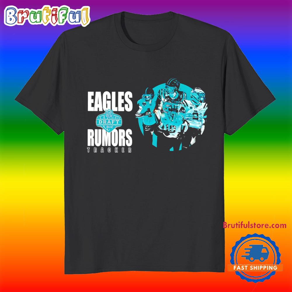 Philadelphia Eagles 2025 NFL Draft Rumors Tracked T Shirt