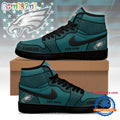 Philadelphia Eagles 2026 NFL Pride Jordan 1 Hightop Shoes