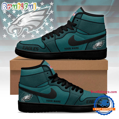 Philadelphia Eagles 2026 NFL Pride Jordan 1 Hightop Shoes