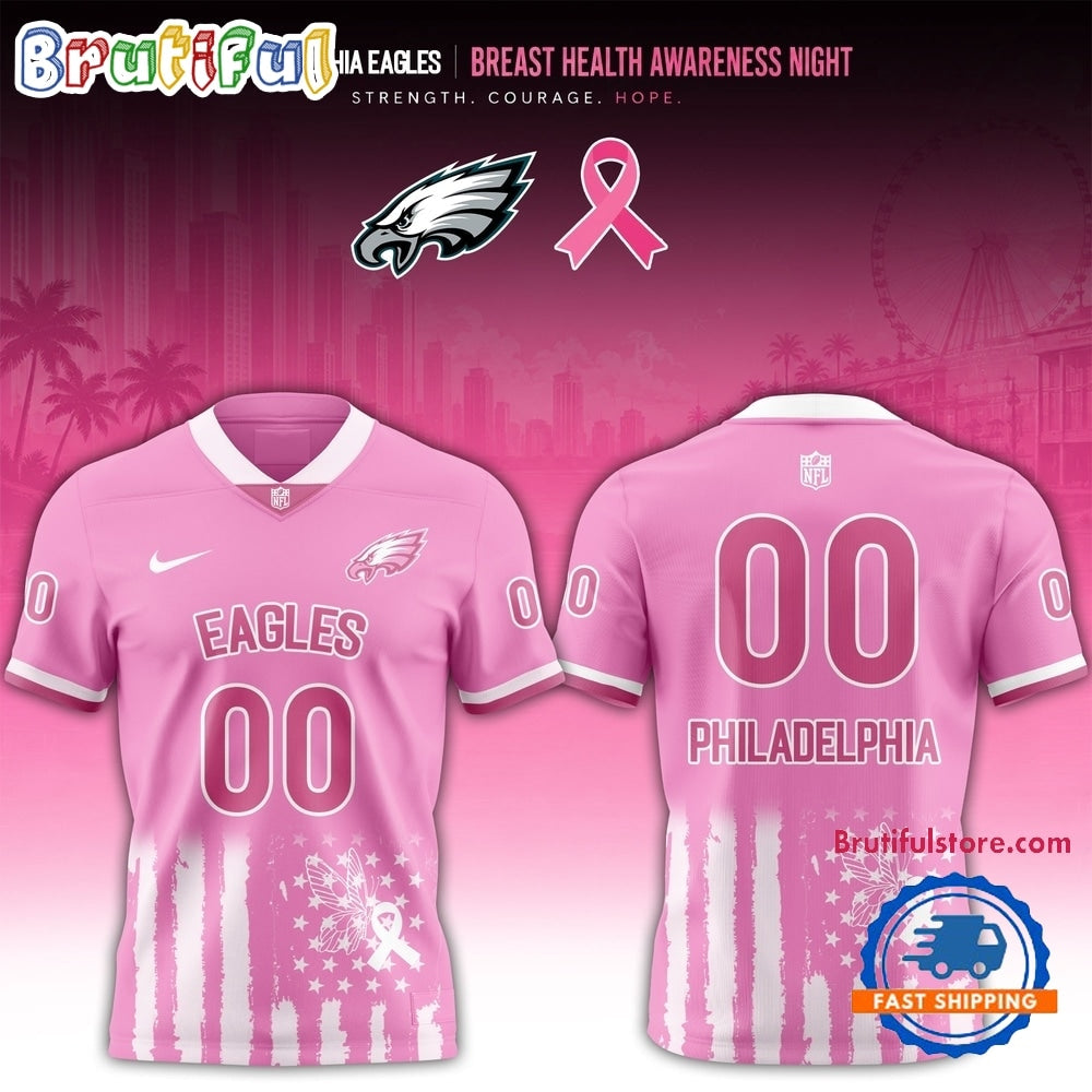 Philadelphia Eagles 2026 x Breast Health Awareness Night Limited Edition Football Jersey