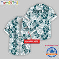 Philadelphia Eagles Flower Palm Tree Aloha Hawaii Shirt