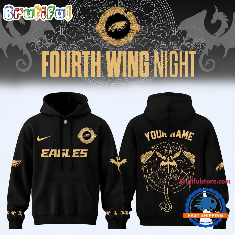 Philadelphia Eagles Fourth Wing Night 2026 Custom Hoodie