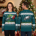 Philadelphia Eagles Grinch Hand Football Lights Ugly Christmas Sweater