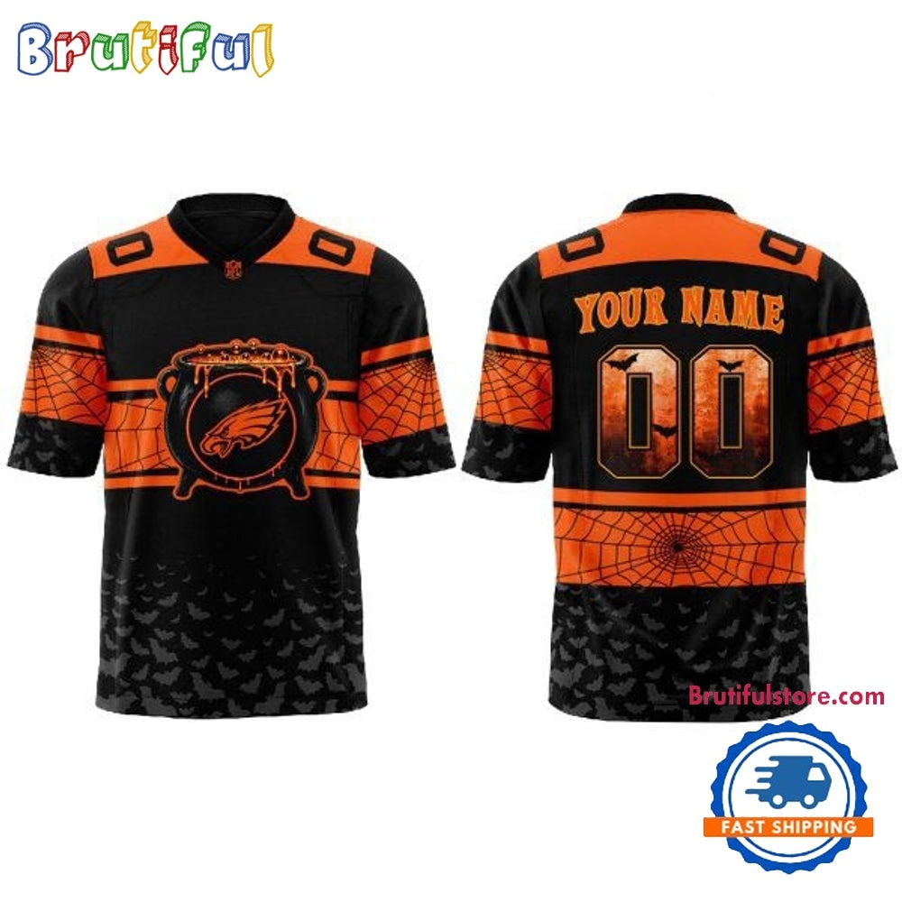 Philadelphia Eagles Happy Halloween Day 2026 Personalized Football Jersey