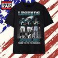 Philadelphia Eagles Legends Cox Foles Kelce Signatures Skyline T Shirt