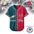 Philadelphia Eagles Mix Philadelphia Phillie Sporty New Design Baseball Jersey