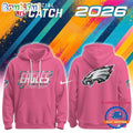 Philadelphia Eagles NFL 2026 Crucial Catch Limited Edition Pink Hoodie Shirt