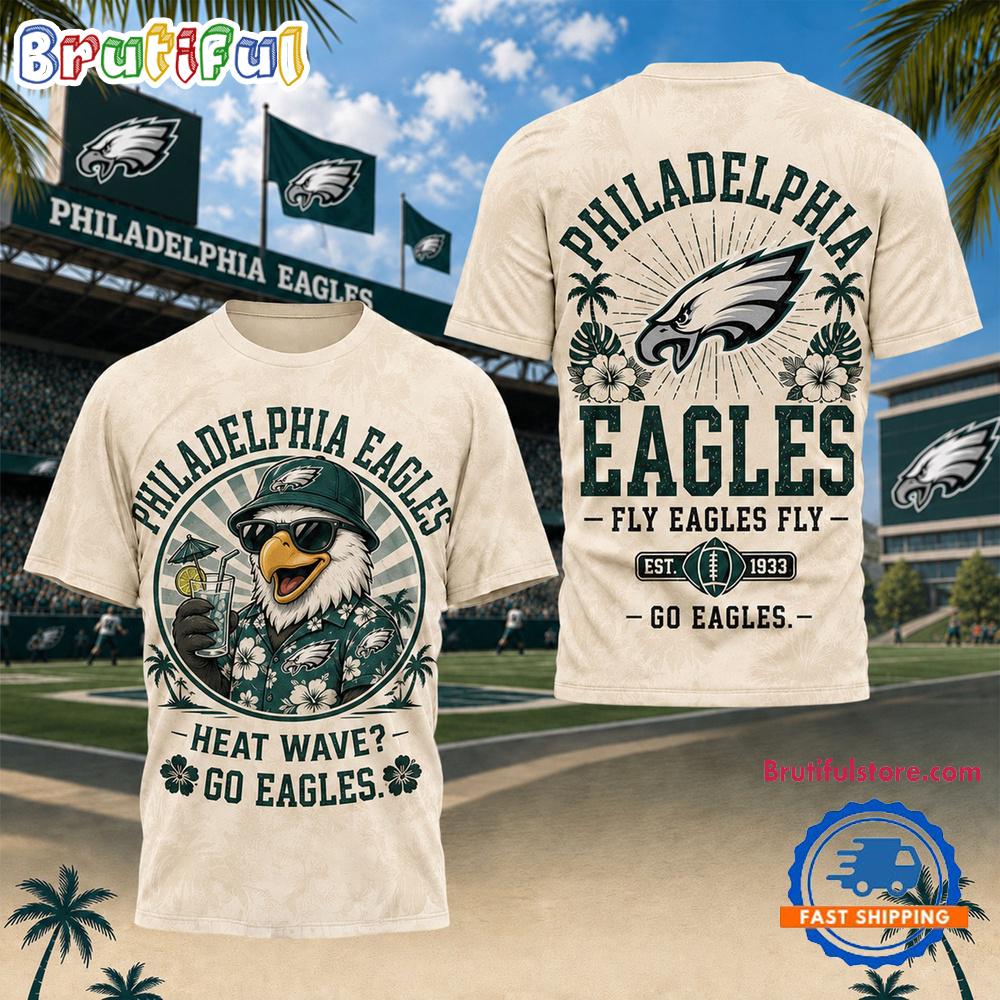 Philadelphia Eagles NFL Beach Vibes Summer Limited Edition 3D Shirt