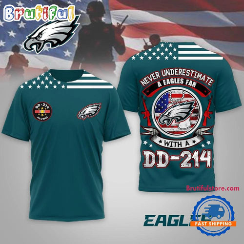 Philadelphia Eagles NFL DD-214 Alumni Limited Edition 3D Shirt