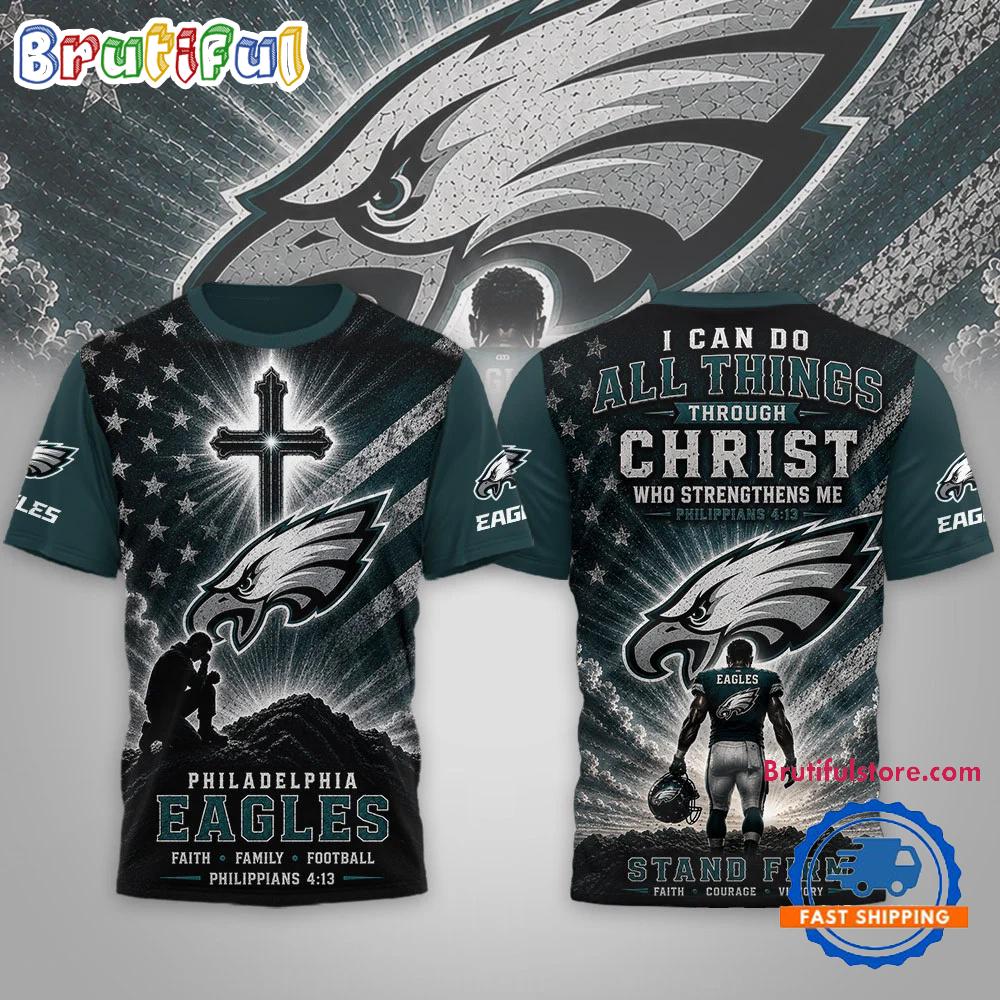 Philadelphia Eagles NFL Faith Family Limited Edition 3D Shirt