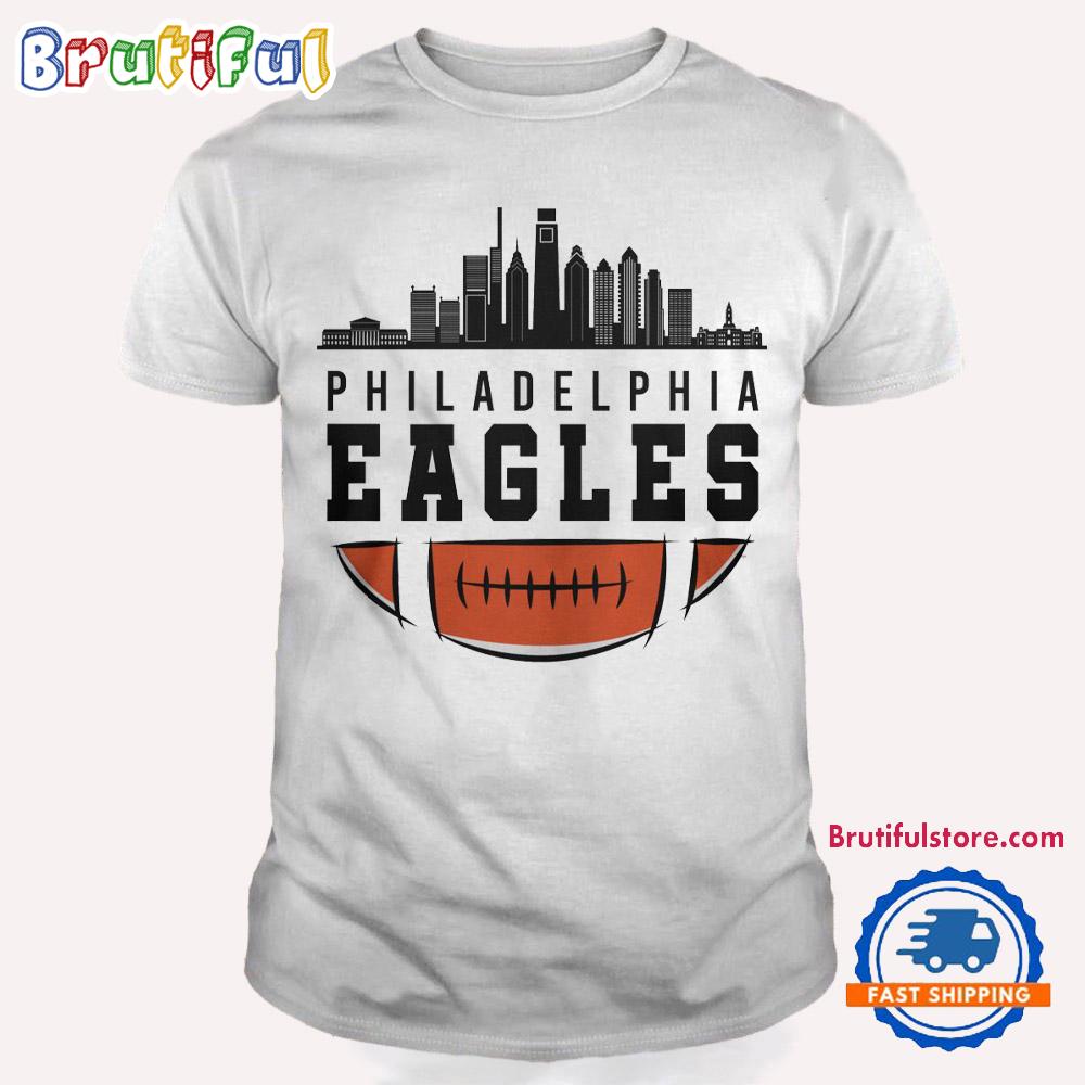 Philadelphia Eagles NFL 2025 City Skyline T Shirt