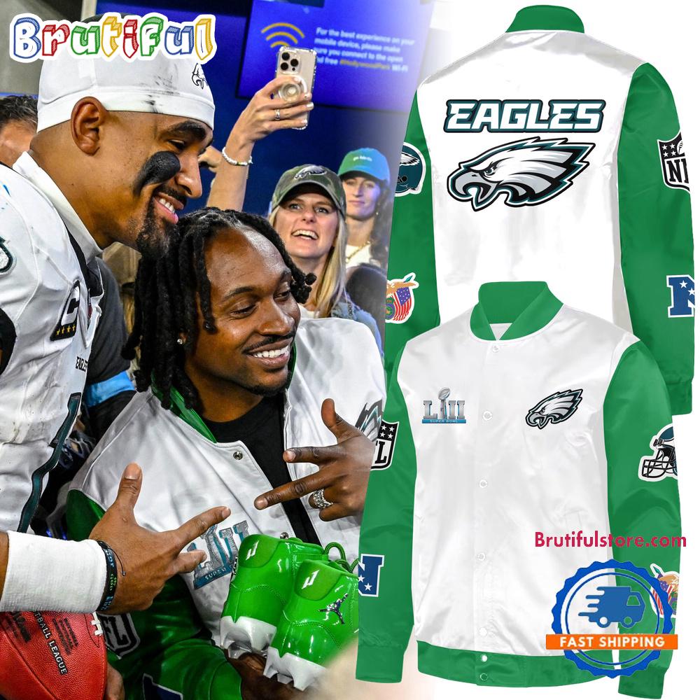 Philadelphia Eagles Special Alshon Jeffery Baseball Jacket Off For Fans