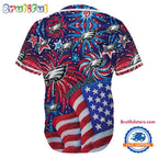 Philadelphia Eagles USA Flag Independence Day Baseball Jersey, Sport Team 4th of July Jersey