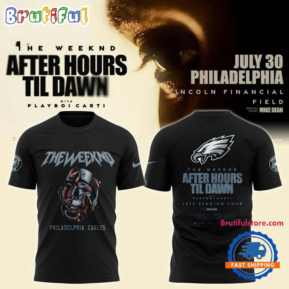 Philadelphia Eagles x The Weeknd After Hours Til Dawn 2025 3D Shirt
