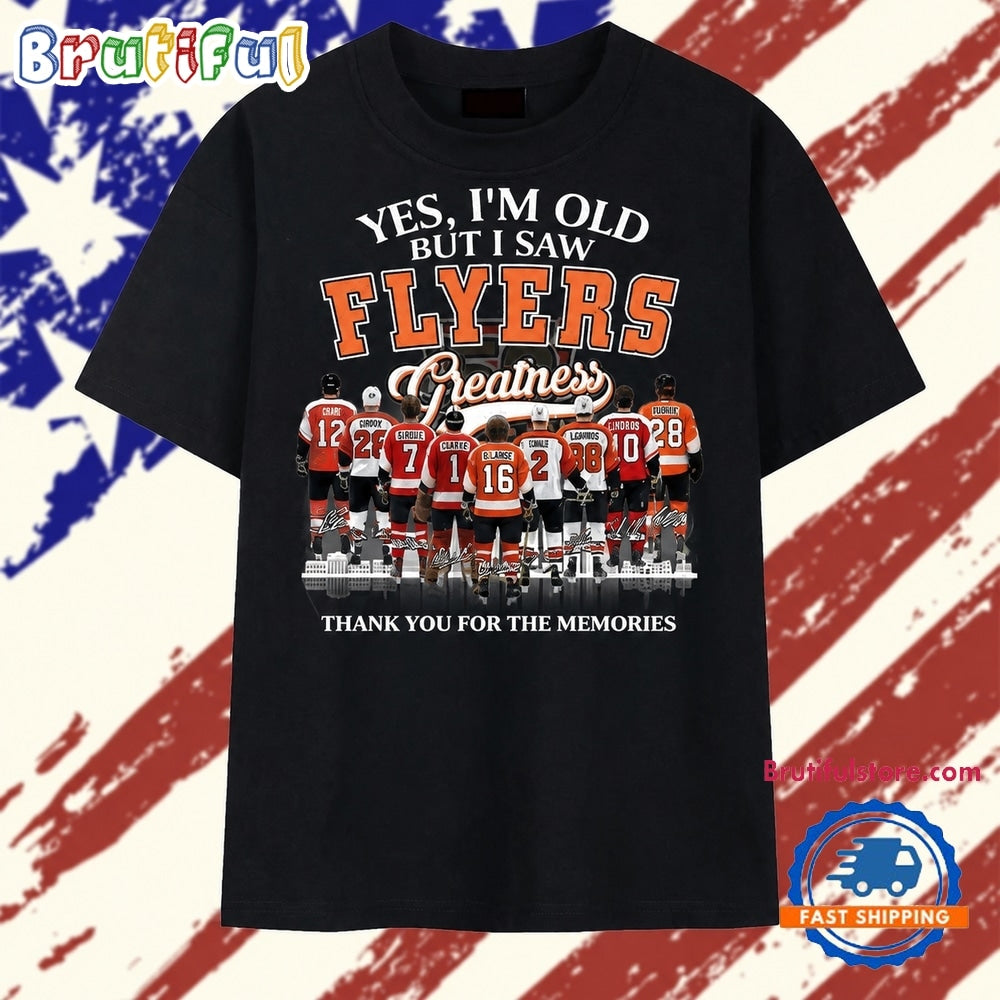 Philadelphia Flyers Legends Greatness Vintage Hockey T Shirt