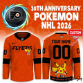 Philadelphia Flyers x Pokemon 30th Anniversary 2026 Limited Hockey Jersey