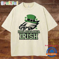 Philadelphia Irish Tee, St. Patrick’s Day Eagles Mineral Wash T Shirt, Irish Football Shamrock Shirt