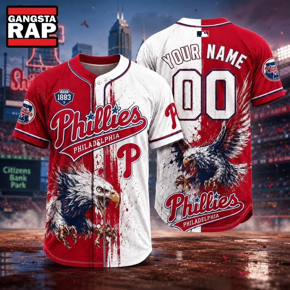 Philadelphia Phillies 2026 MLB Eagle America Personalized Baseball Jersey