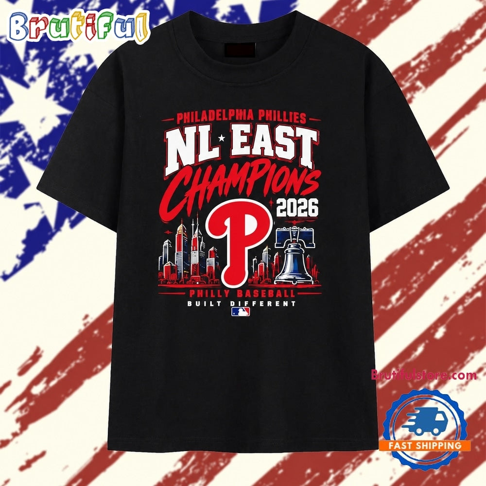 Philadelphia Phillies 2026 NL East Champions Philly Baseball Built Different T Shirt