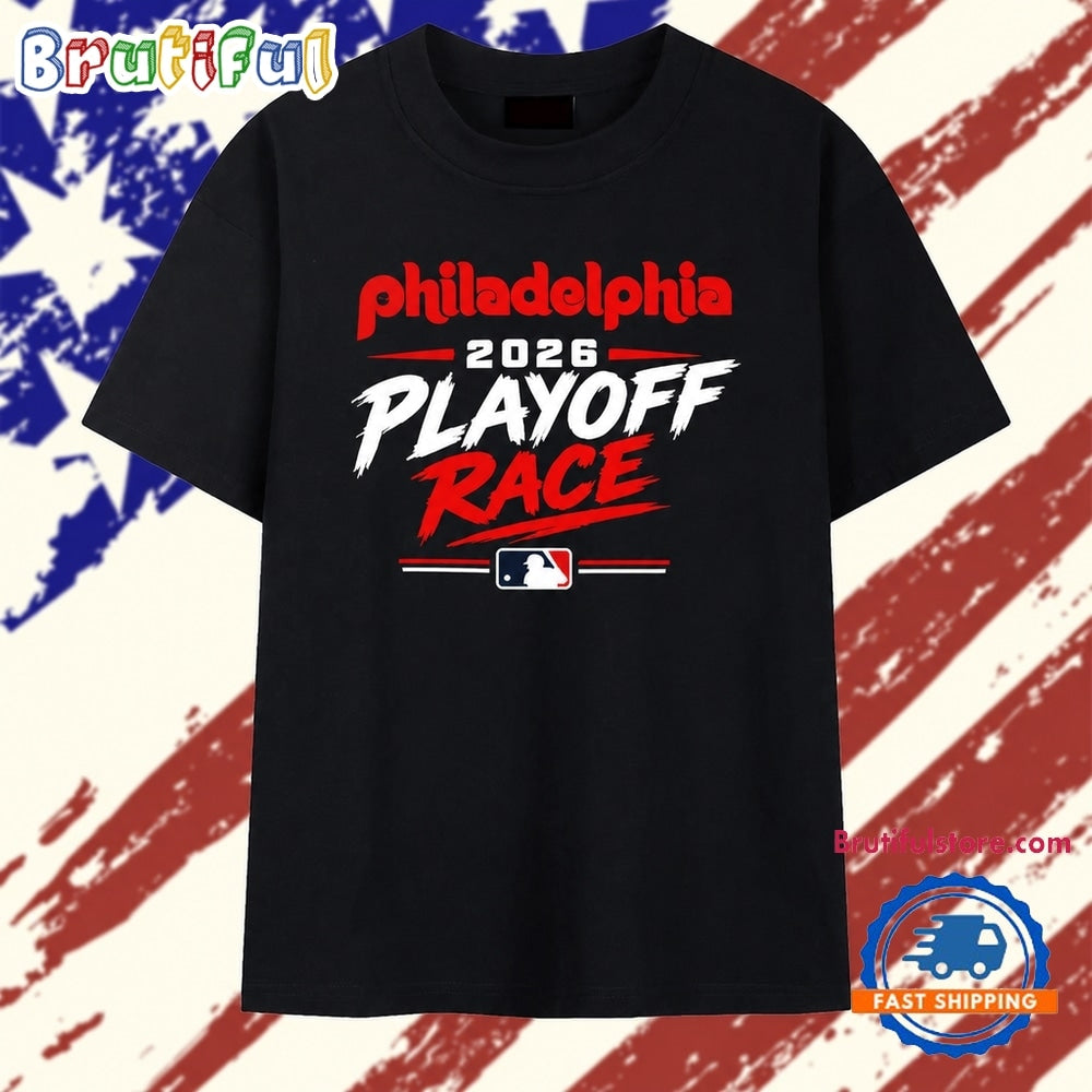 Philadelphia Phillies 2026 Playoff Race Baseball T Shirt