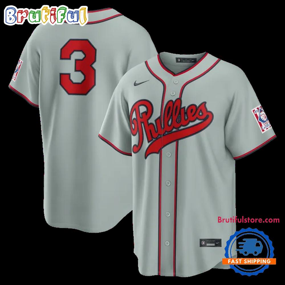 Philadelphia Phillies Bryce Harper Gray 2026 Field of Dreams Stadium Baseball Jersey