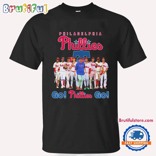 Philadelphia Phillies Go Phillies Go Signatures T Shirt