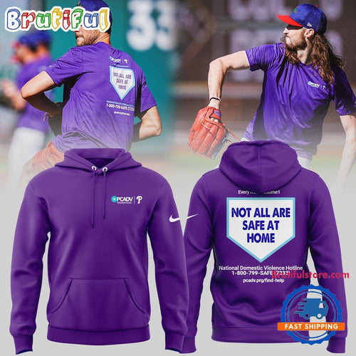 Philadelphia Phillies Limited Edition Domestic Violence Awareness Hoodie T-Shirt