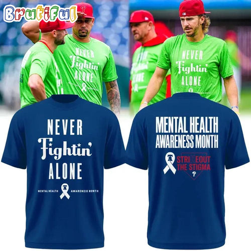 Philadelphia Phillies Mental Health Awareness Month 2026 Limited Edition Blue 3D Shirt